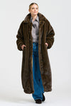 Lech Reverso Long Coat - Tan/Brown