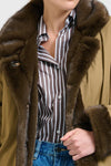 Lech Reverso Long Coat - Tan/Brown