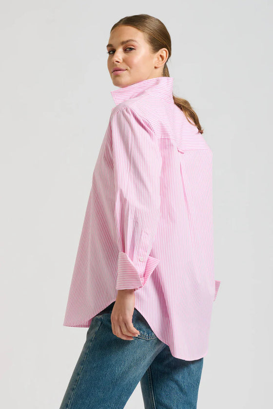 The Elodie Trim Girlfriend Relaxed Shirt