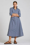 The Luna Oversized Long Line Shirt Dress
