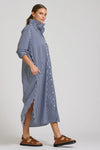 The Luna Oversized Long Line Shirt Dress