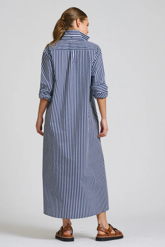 The Luna Oversized Long Line Shirt Dress