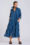 The Luna Oversized Long Line Shirt Dress