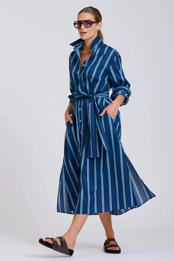 The Luna Oversized Long Line Shirt Dress