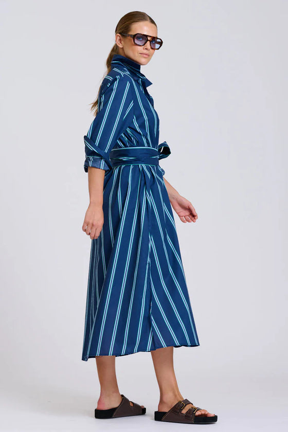 The Luna Oversized Long Line Shirt Dress