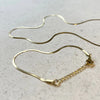 Sphinx 2mm Snake Chain Necklace - Gold