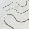 Sphinx 2mm Snake Chain Necklace - Silver