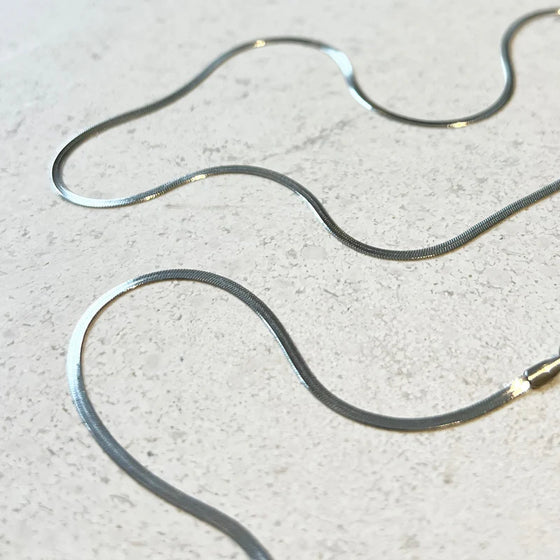 Sphinx 2mm Snake Chain Necklace - Silver
