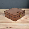 Leather Box with Stirrup - Tan