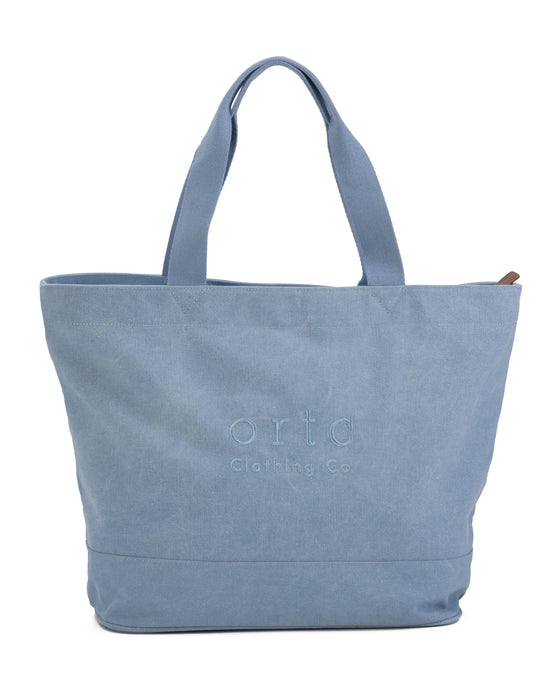 Canvas Tote Washed Blue